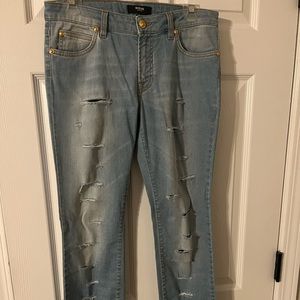 Versus Versace cut up jeans